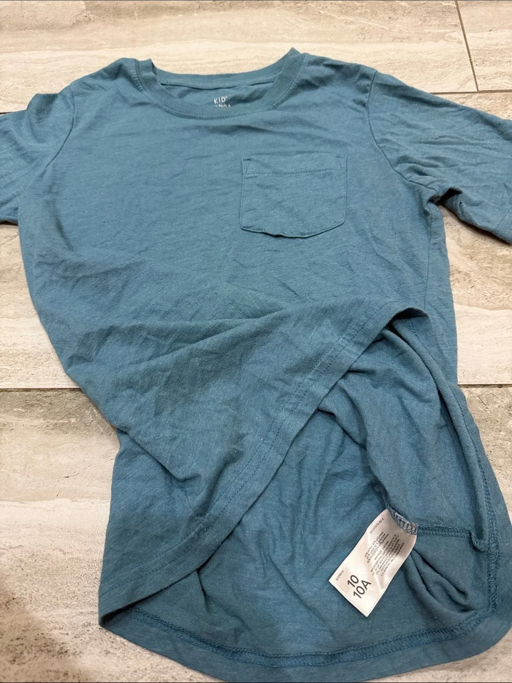 Carter's Teal Pocket Crew Tee
